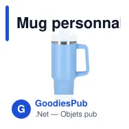 Mug personnalisable 1,2 L en inox recyclé avec logo - InSideOut Ozzy - Miniature 5