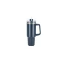 Variante Bleu foncé - Mug personnalisable 1,2 L en inox recyclé avec logo - InSideOut Ozzy