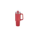 Variante Rouge foncé - Mug personnalisable 1,2 L en inox recyclé avec logo - InSideOut Ozzy
