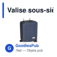 Valise sous-siège personnalisable sous vide à roues amovibles - InSideOut Nordlyft - Miniature 3