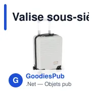 Valise sous-siège personnalisable sous vide à roues amovibles - InSideOut Nordlyft - Miniature 5