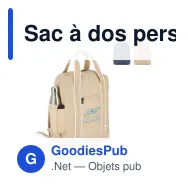 Sac à dos personnalisable en R-PET 600D recyclé avec logo - InSideOut Koli - Miniature 1