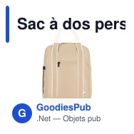 Sac à dos personnalisable en R-PET 600D recyclé avec logo - InSideOut Koli - Miniature 2