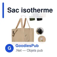Sac isotherme personnalisable en R-PET recyclé avec logo - InSideOut Koli - Miniature 1