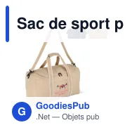 Sac de sport personnalisable en R-PET recyclé avec logo - InSideOut Koli - Miniature 1