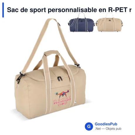 Sac de sport personnalisable en R-PET recyclé avec logo - InSideOut Koli
