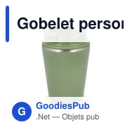 Gobelet personnalisable 280 ml en inox recyclé avec logo - InSideOut T-cup - Miniature 2