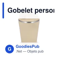 Gobelet personnalisable 280 ml en inox recyclé avec logo - InSideOut T-cup - Miniature 3