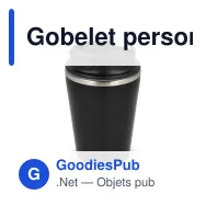 Gobelet personnalisable 280 ml en inox recyclé avec logo - InSideOut T-cup - Miniature 4