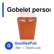 Gobelet personnalisable 280 ml en inox recyclé avec logo - InSideOut T-cup - Miniature 6