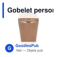 Gobelet personnalisable 280 ml en inox recyclé avec logo - InSideOut T-cup - Miniature 7