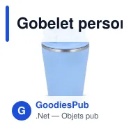 Gobelet personnalisable 280 ml en inox recyclé avec logo - InSideOut T-cup - Miniature 8