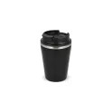 Variante Noir - Gobelet personnalisable 280 ml en inox recyclé avec logo - InSideOut T-cup