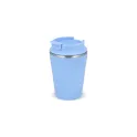 Variante Bleu clair - Gobelet personnalisable 280 ml en inox recyclé avec logo - InSideOut T-cup