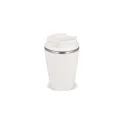 Variante Blanc - Gobelet personnalisable 280 ml en inox recyclé avec logo - InSideOut T-cup