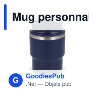 Mug personnalisable 280 ml en inox recyclé avec logo - InSideOut T-mug - Miniature 6