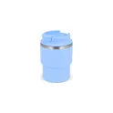 Variante Bleu clair - Mug personnalisable 280 ml en inox recyclé avec logo - InSideOut T-mug