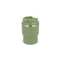 Variante Vert olive - Mug personnalisable 280 ml en inox recyclé avec logo - InSideOut T-mug