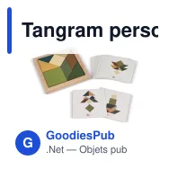 Tangram personnalisable en bois FSC avec logo - InSideOut Think IQ - Miniature 2