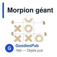 Morpion géant personnalisable en bois FSC avec logo - InSideOut Tic Tac Toe - Miniature 2