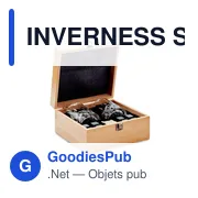 INVERNESS Set whisky avec boîte bambou - Miniature 1