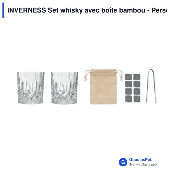 INVERNESS Set whisky avec boîte bambou - Image 2