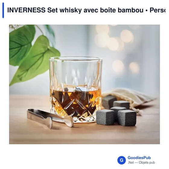 INVERNESS Set whisky avec boîte bambou - Image 4