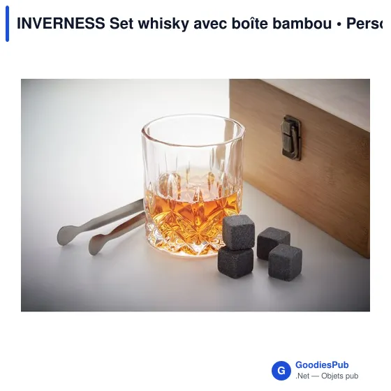 INVERNESS Set whisky avec boîte bambou - Image 5
