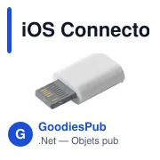 Connecteur iOS personnalisable pour logo - Accessoire téléphone - Miniature 1