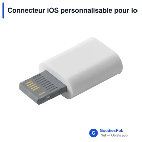 Connecteur iOS personnalisable pour logo - Accessoire téléphone