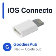 Connecteur iOS personnalisable pour logo - Accessoire téléphone - Miniature 2