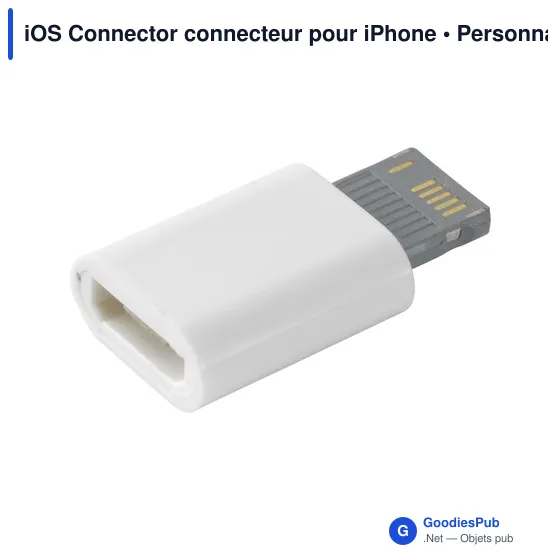 Connecteur iOS personnalisable pour logo - Accessoire téléphone - Image 2