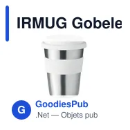 IRMUG Gobelet en acier inox. 350ml - Miniature 1