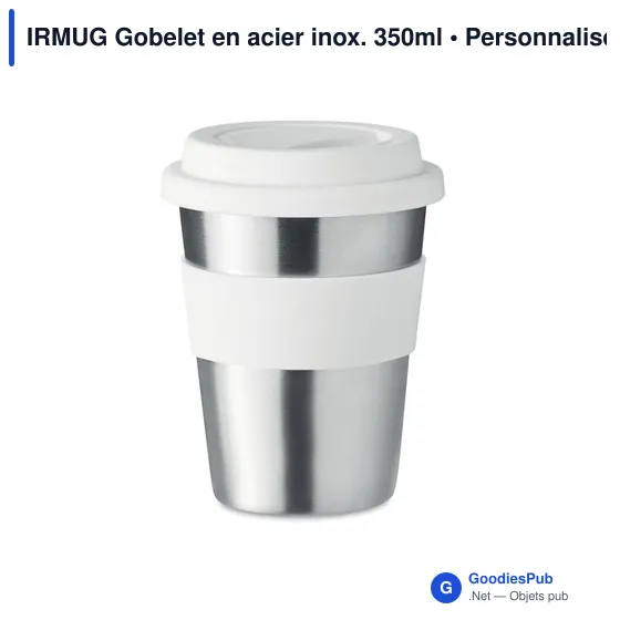 IRMUG Gobelet en acier inox. 350ml - Image 1