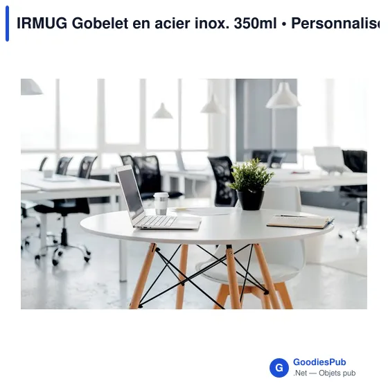 IRMUG Gobelet en acier inox. 350ml - Image 5
