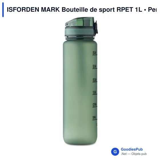 Bouteille de sport personnalisable ISFORDEN MARK avec logo - Image 3