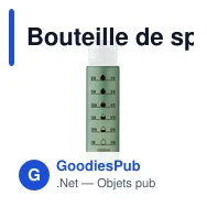 Bouteille de sport personnalisable ISFORDEN MARK avec logo - Miniature 4
