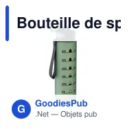 Bouteille de sport personnalisable ISFORDEN MARK avec logo - Miniature 5