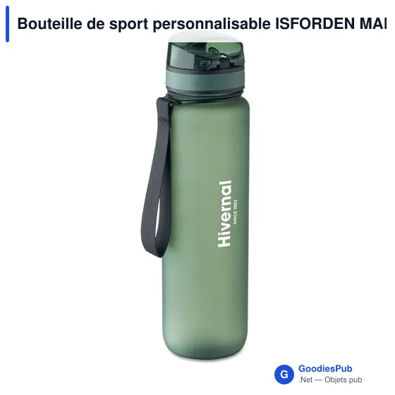 Bouteille de sport personnalisable ISFORDEN MARK avec logo - Image 6