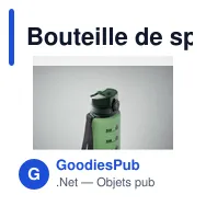 Bouteille de sport personnalisable ISFORDEN MARK avec logo - Miniature 7