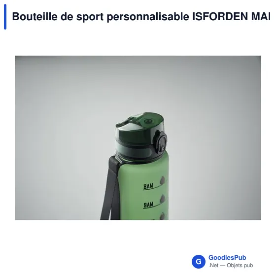 Bouteille de sport personnalisable ISFORDEN MARK avec logo - Image 7