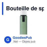 Bouteille de sport personnalisable ISFORDEN MARK avec logo - Miniature 9