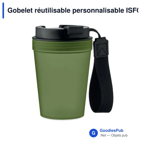 Gobelet réutilisable personnalisable ISFORDEN TUMBLER avec logo