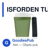Gobelet réutilisable personnalisable ISFORDEN TUMBLER avec logo - Miniature 3
