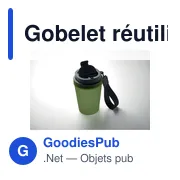 Gobelet réutilisable personnalisable ISFORDEN TUMBLER avec logo - Miniature 4