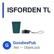Gobelet réutilisable personnalisable ISFORDEN TUMBLER avec logo - Miniature 7