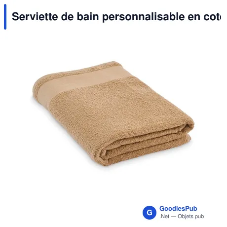 Serviette de bain personnalisable en coton avec logo - ISLAND 100