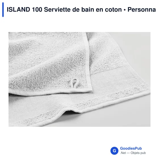 Serviette de bain personnalisable en coton avec logo - ISLAND 100 - Image 11