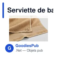 Serviette de bain personnalisable en coton avec logo - ISLAND 100 - Miniature 5