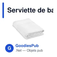 Serviette de bain personnalisable en coton avec logo - ISLAND 100 - Miniature 7